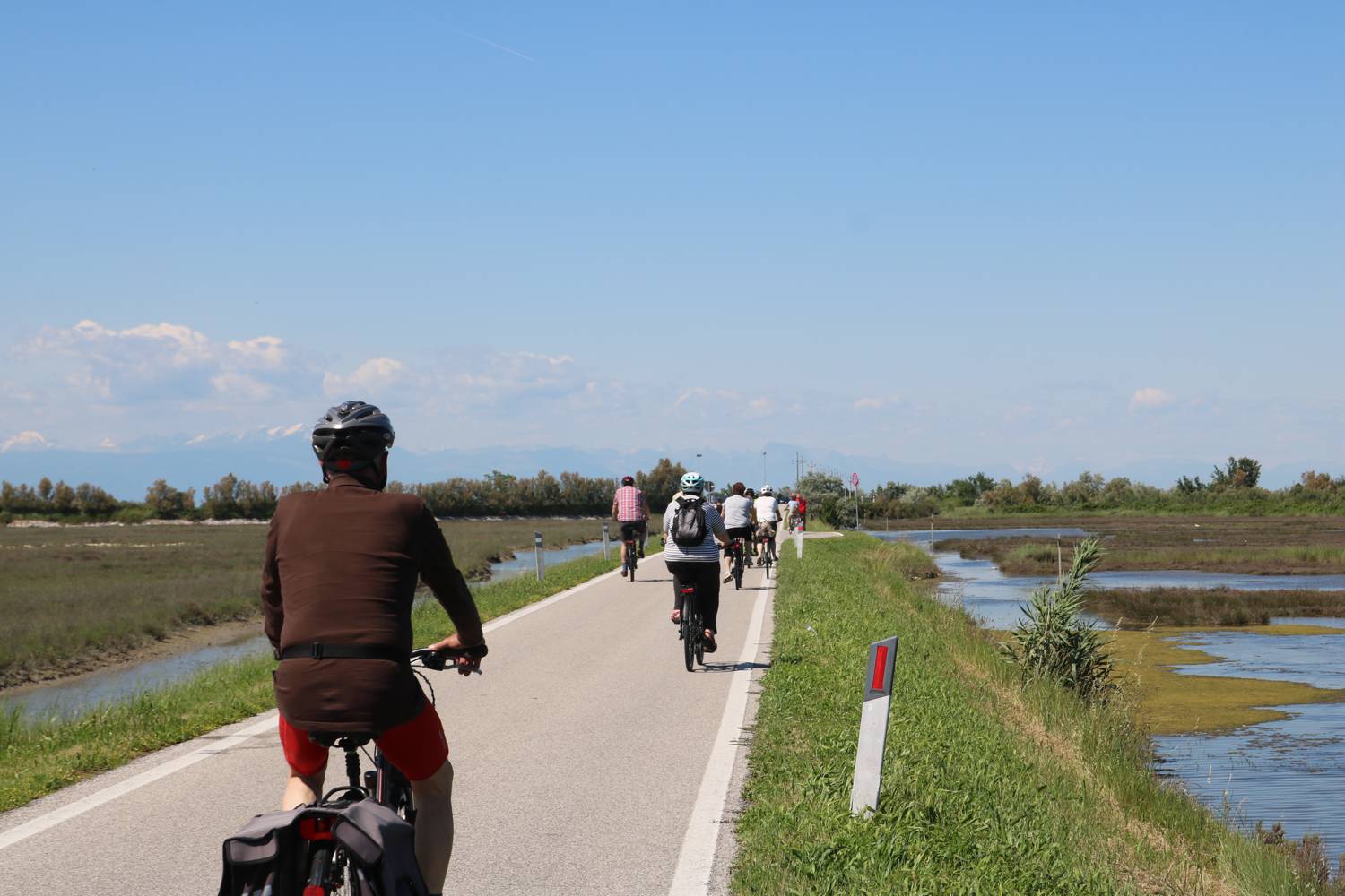 Unsere Radlergruppe on tour.