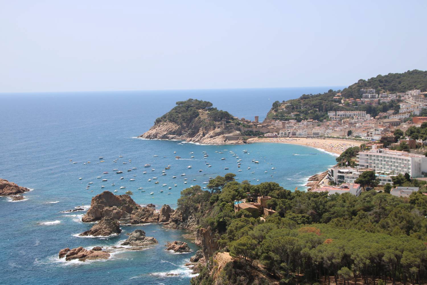 Das Ziel der Küstenfahrt Tossa de Mar.