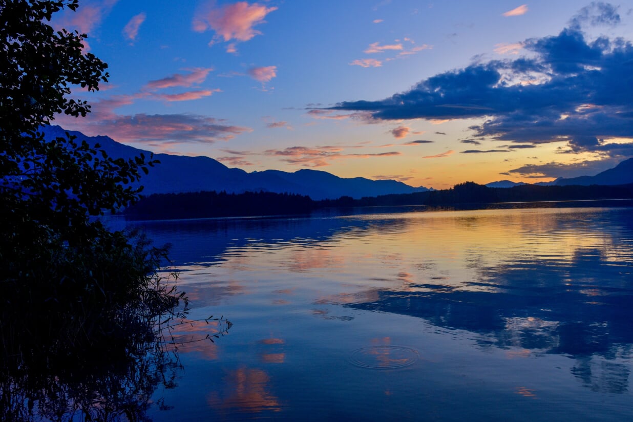 Faaker-See-Kaernten-Camping-Poglitsch-Gebetsroither-Urlaub-Sonnenuntergang